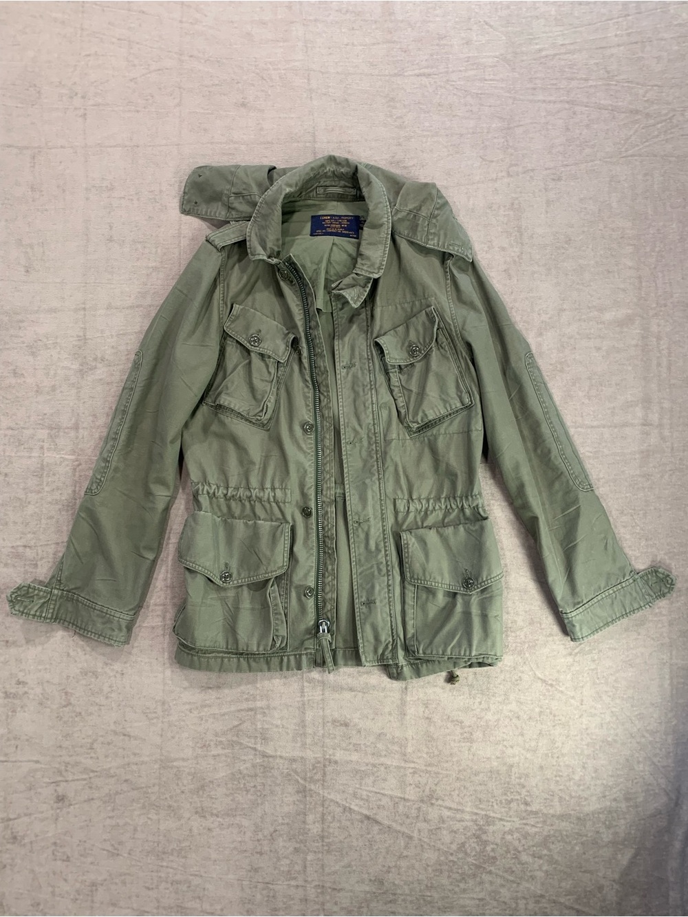 J.Crew Olive Green Men’s XS Utility Military Jacket Oversized Boyfriend Fit
